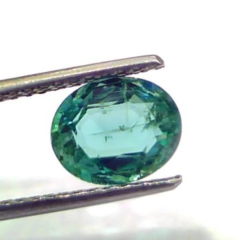 1.95 Ct GII Certified Untreated Natural Zambian Emerald Gemstone AAA
