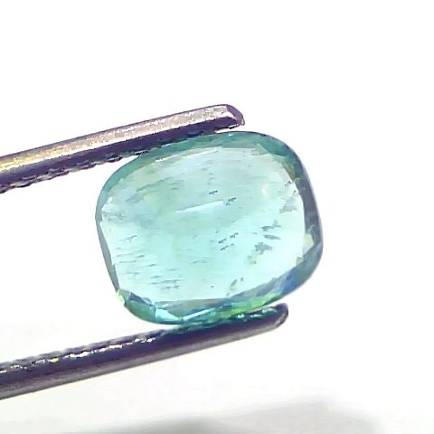 1.95 Ct Certified Untreated Natural Zambian Emerald Gemstone Panna