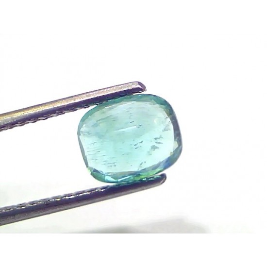 1.95 Ct Certified Untreated Natural Zambian Emerald Gemstone Panna