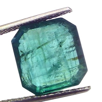Huge 10.02 Ct GII Certified Untreated Natural Zambian Emerald Panna Gems