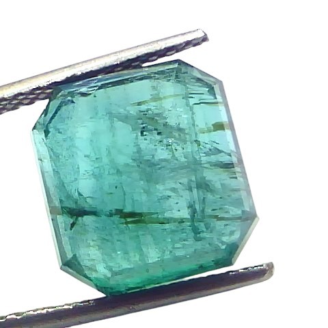Huge 10.02 Ct GII Certified Untreated Natural Zambian Emerald Panna Gems