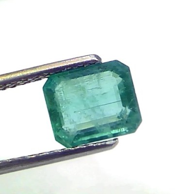 2.00 Ct GII Certified Untreated Natural Zambian Emerald Gemstone