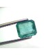2.00 Ct GII Certified Untreated Natural Zambian Emerald Gemstone