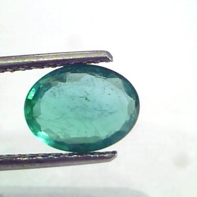 2.01 Ct Untreated Natural Zambian Emerald Gemstone Panna AAA
