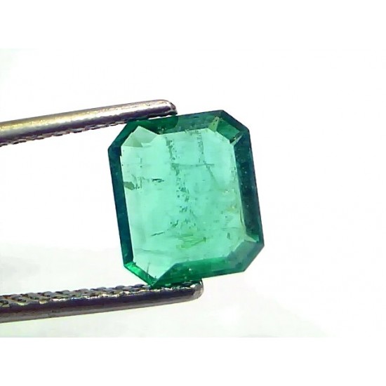 2.04 Ct IGI Certified Untreated Natural Zambian Emerald Gemstone AAA