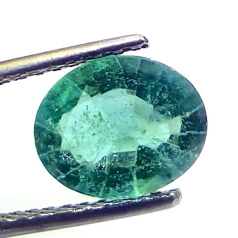 2.12 Ct Certified Untreated Natural Zambian Emerald Gemstones