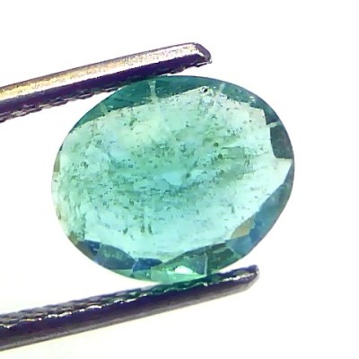 2.12 Ct Certified Untreated Natural Zambian Emerald Gemstones