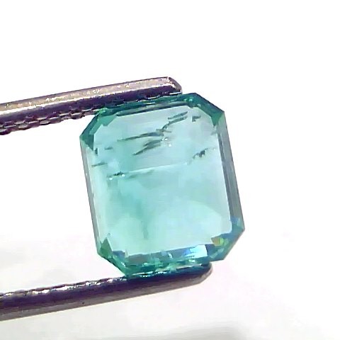 2.06 Ct IGI Certified Untreated Natural Zambian Emerald Gemstone AAA