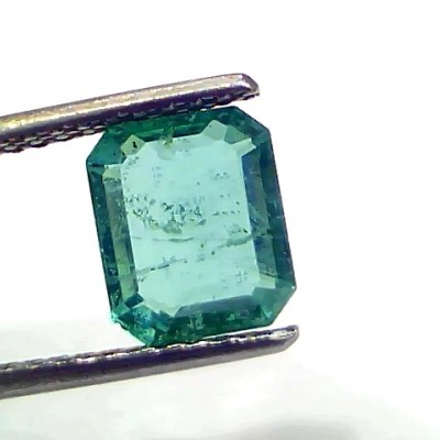 2.07 Ct GII Certified Untreated Natural Zambian Emerald Gemstone