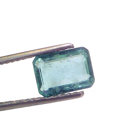 2.08 Ct GII Certified Untreated Natural Zambian Emerald Panna Gemstone