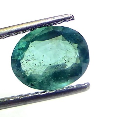 2.15 Ct Certified Untreated Natural Zambian Emerald Gemstones