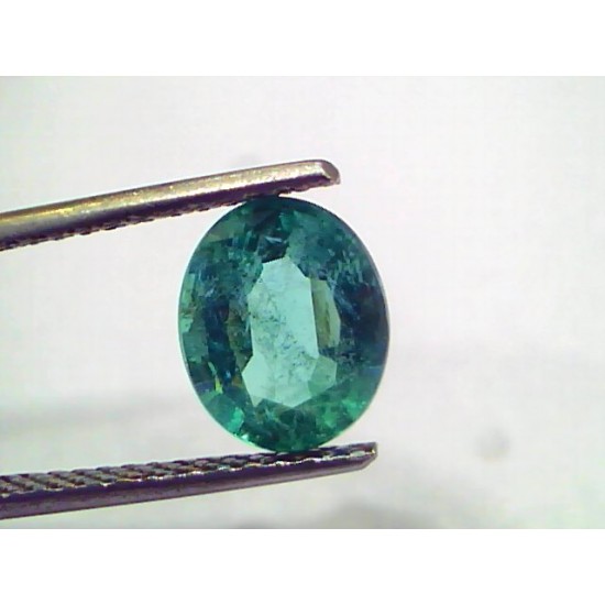 2.10 Ct GII Certified Untreated Natural Zambian Emerald Gemstone AA