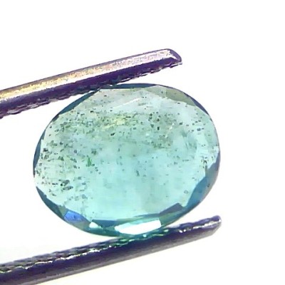 2.15 Ct Certified Untreated Natural Zambian Emerald Gemstones