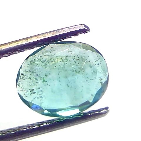 2.15 Ct Certified Untreated Natural Zambian Emerald Gemstones