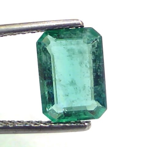 2.12 Ct Certified Untreated Natural Zambian Emerald Gems AAA