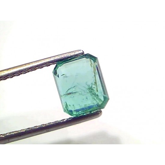 2.12 Ct GII Certified Untreated Natural Zambian Emerald Gemstone