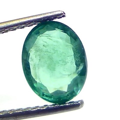2.15 Ct Certified Untreated Natural Zambian Emerald Gemstones