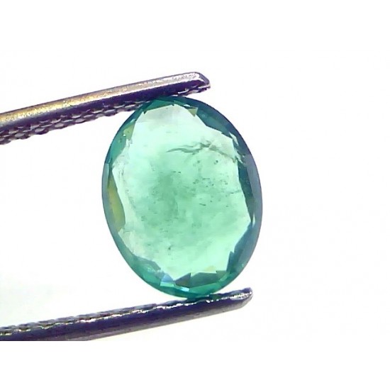 2.15 Ct Certified Untreated Natural Zambian Emerald Gemstones