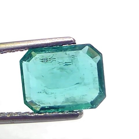 2.20 Ct IGI Certified Untreated Natural Zambian Emerald Gemstone AAA
