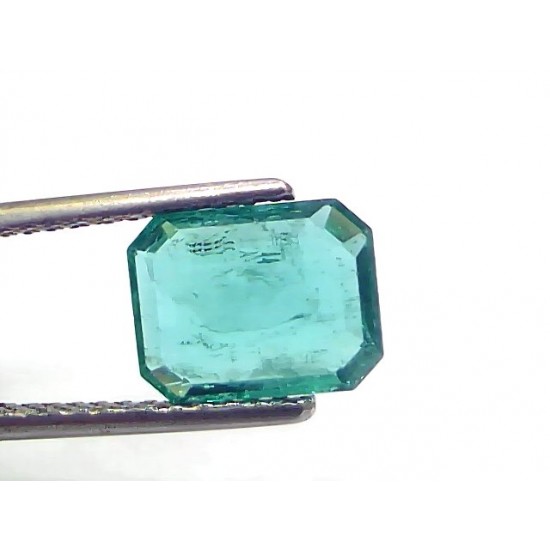 2.20 Ct IGI Certified Untreated Natural Zambian Emerald Gemstone AAA