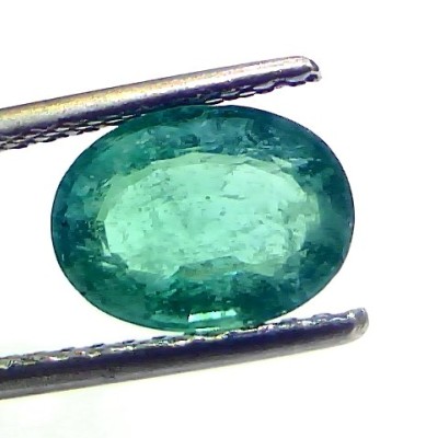 2.27 Ct Certified Untreated Natural Zambian Emerald Gemstones