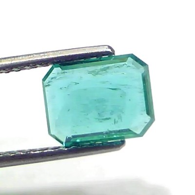 2.20 Ct IGI Certified Untreated Natural Zambian Emerald Gemstone AAA