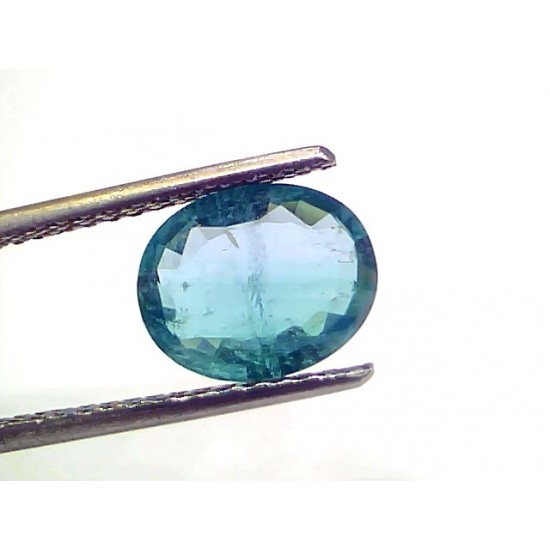 2.22 Ct GII Certified Untreated Natural Zambian Emerald Gemstone