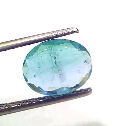 2.22 Ct GII Certified Untreated Natural Zambian Emerald Gemstone
