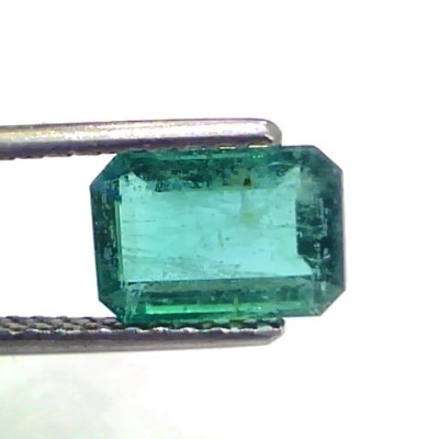 2.25 Ct Certified Untreated Natural Zambian Emerald Gems AAA