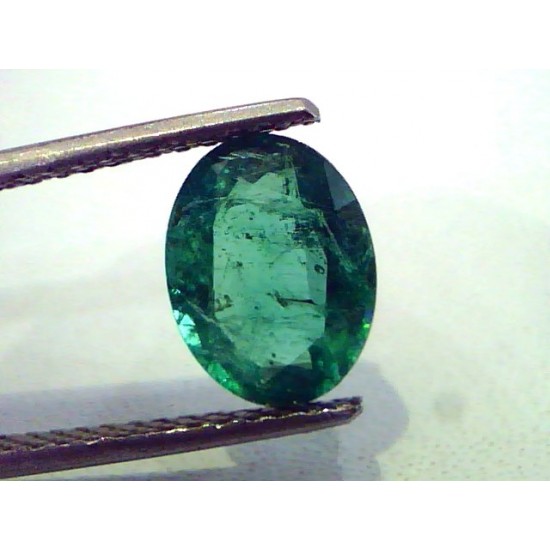 2.25 Ct Unheated Untreated Natural Zambian Emerald Gemstone