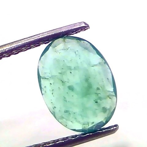 2.31 Ct Certified Untreated Natural Zambian Emerald Panna Gemstone