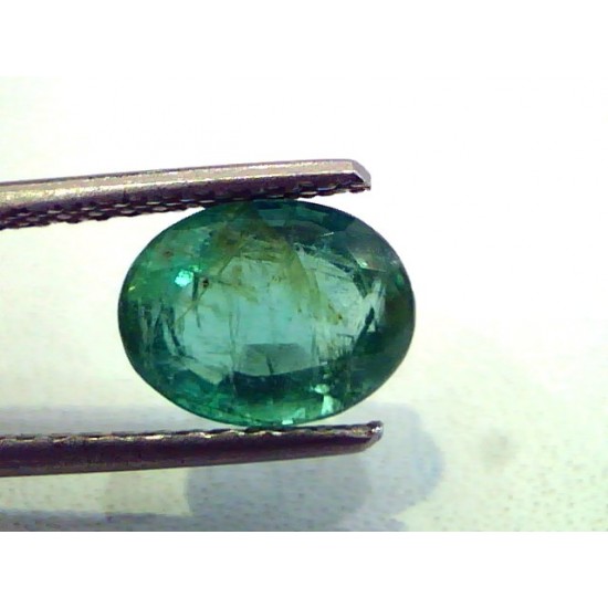 2.38 Ct Unheated Untreated Natural Zambian Emerald Panna Gemstone