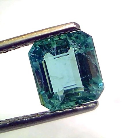 2.30 Ct IGI Certified Untreated Natural Zambian Emerald Gemstone AAA
