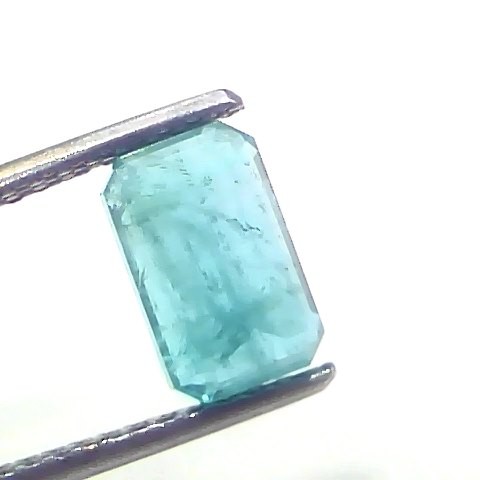 2.34 Ct Certified Untreated Natural Zambian Emerald Panna Gemstone