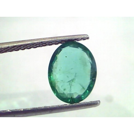2.33 Ct IGI Certified Untreated Natural Zambian Emerald Gemstone AAA