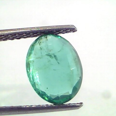 2.33 Ct IGI Certified Untreated Natural Zambian Emerald Gemstone AAA