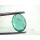2.33 Ct IGI Certified Untreated Natural Zambian Emerald Gemstone AAA