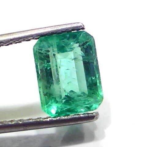 2.34 Ct GII Certified Untreated Natural Zambian Emerald Gemstone