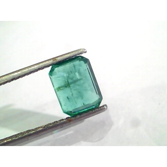 2.42 Ct Untreated Natural Zambian Emerald Gemstone Panna AAA
