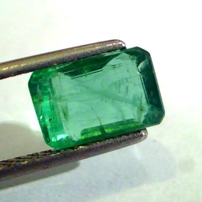 2.35 Ct Unheated Untreated Natural Zambian Emerald Gemstone AA