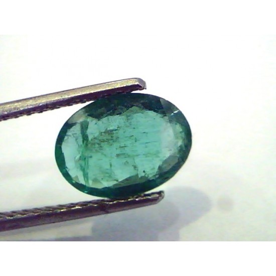 2.37 Ct Unheated Untreated Natural Zambian Emerald AA