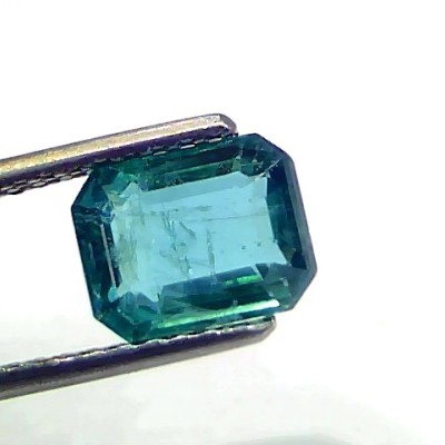 2.35 Ct IGI Certified Untreated Natural Zambian Emerald Gemstone AAA