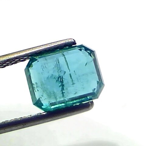 2.35 Ct IGI Certified Untreated Natural Zambian Emerald Gemstone AAA