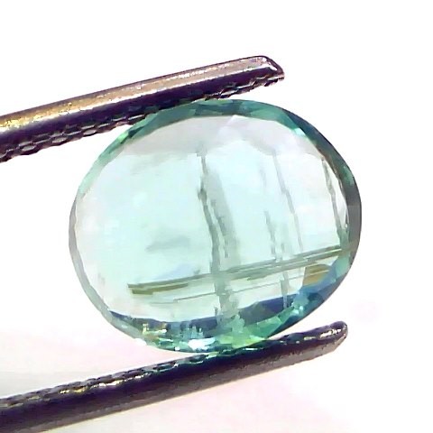 2.35 Ct GII Certified Untreated Natural Colombian Emerald Gemstone AAA