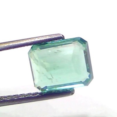 2.36 Ct GII Certified Untreated Natural Zambian Emerald Gemstone AAAAA