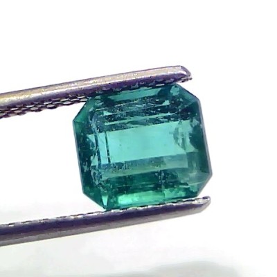 2.37 Ct IGI Certified Untreated Natural Zambian Emerald Gemstone AAA