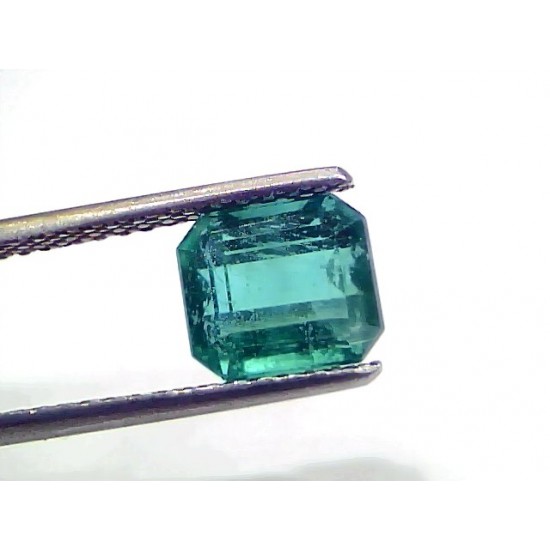 2.37 Ct IGI Certified Untreated Natural Zambian Emerald Gemstone AAA