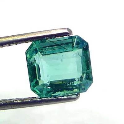 2.38 Ct IGI Certified Untreated Natural Zambian Emerald Gemstone AAA