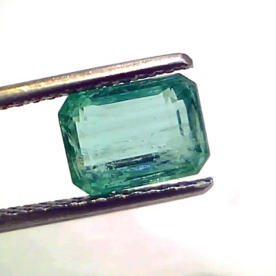 2.38 Ct GII Certified Untreated Natural Zambian Emerald Gemstone