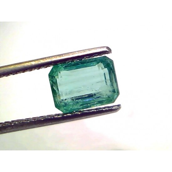 2.38 Ct GII Certified Untreated Natural Zambian Emerald Gemstone